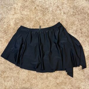 Torrid Black Asymmetrical Swim Skirt